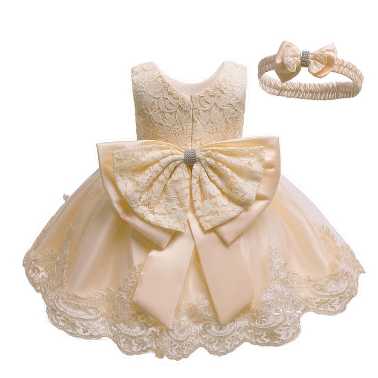 newborn formal dress Baby Girl Lace Set, 4 Pieces Outfit for Special Occasions (US, Age, 0 Months, Pink, Ivory, Pearl.): Clothing, Shoes & Jewelry This dress is not just an outfit Woyy Newborn Girls Lace Bowknot