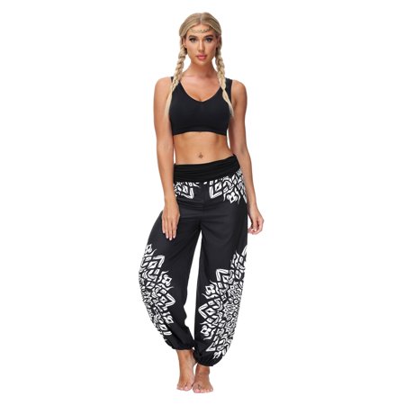 

Hanas Pants Pajama Pants For Women Print Casual Pants For All Seasons Navy/S