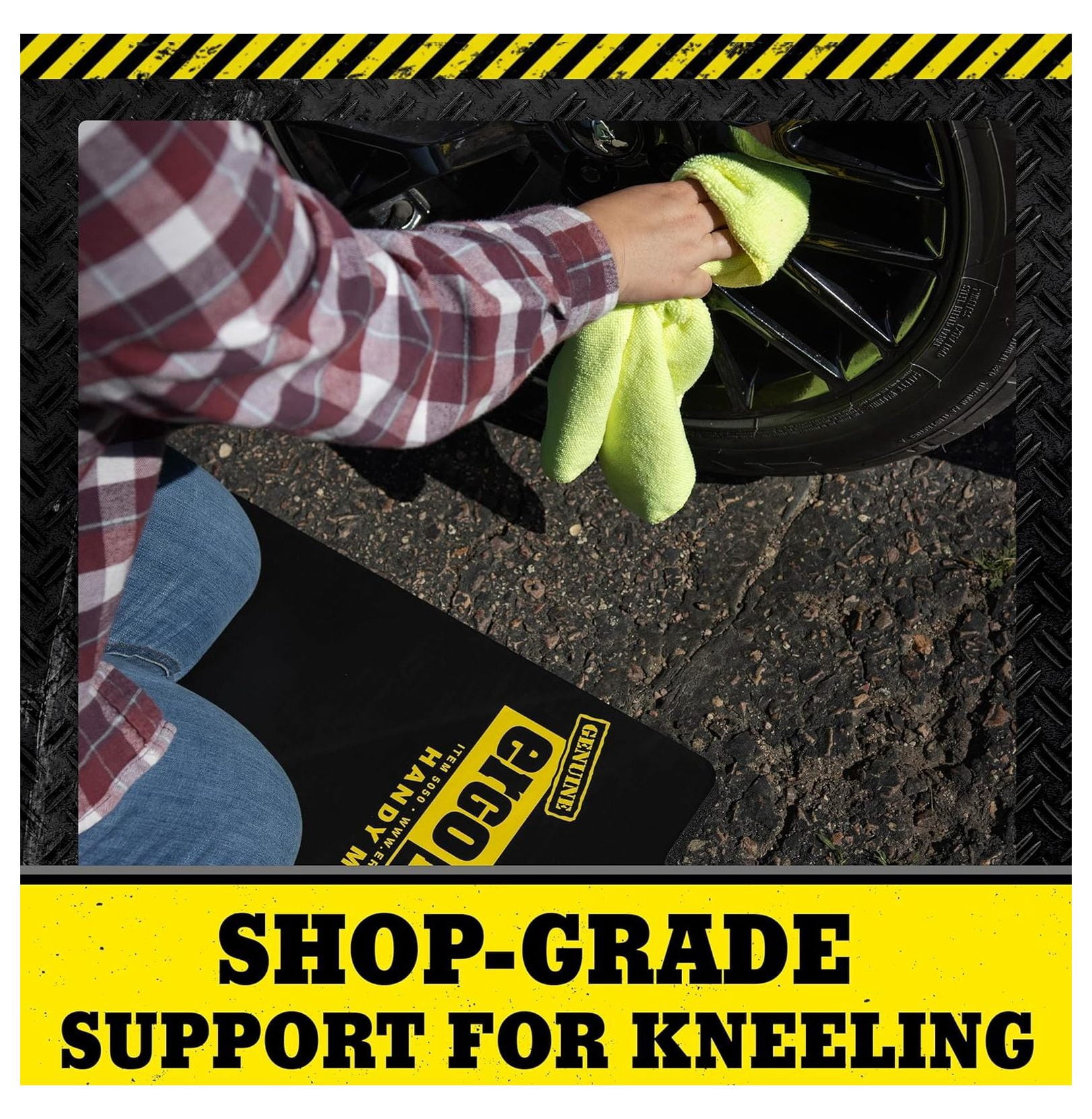 Foam Kneeling Pad – Extra Thick 1” Kneeling Mat 14” x 21” | Large Working Pad for Knees & Back | Heavy-Duty Anti-Fatigue Knee Mat | Portable Industrial Kneeling Pad