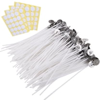 HIBIBUD Light 100 Piece Cotton Candle Wick 8" Pre-Waxed for Candle Making,Candle DIY