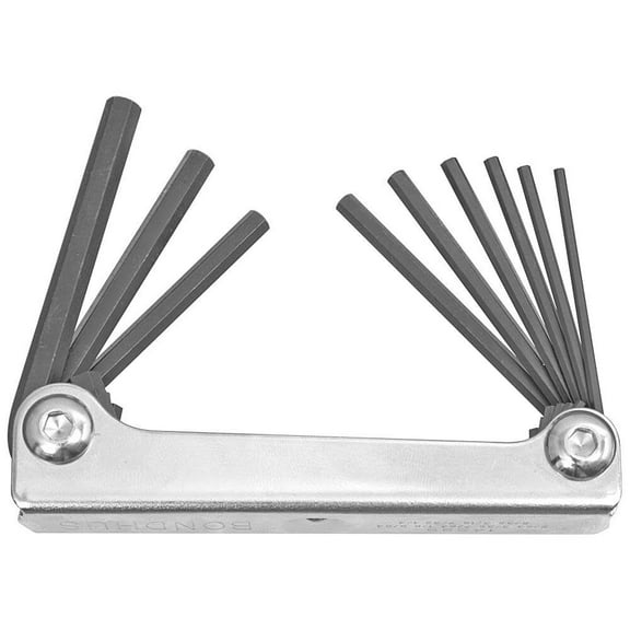 Bondhus 9Pc Hex Fold-Up Tool Set 5/64-1/4
