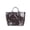 Coffee, variant on NexTorq PVC Tote Bag Women's Letters Print Hobo Handbag Waterproof Plastic Tote Purse for Work, Beach, Shopping, Black