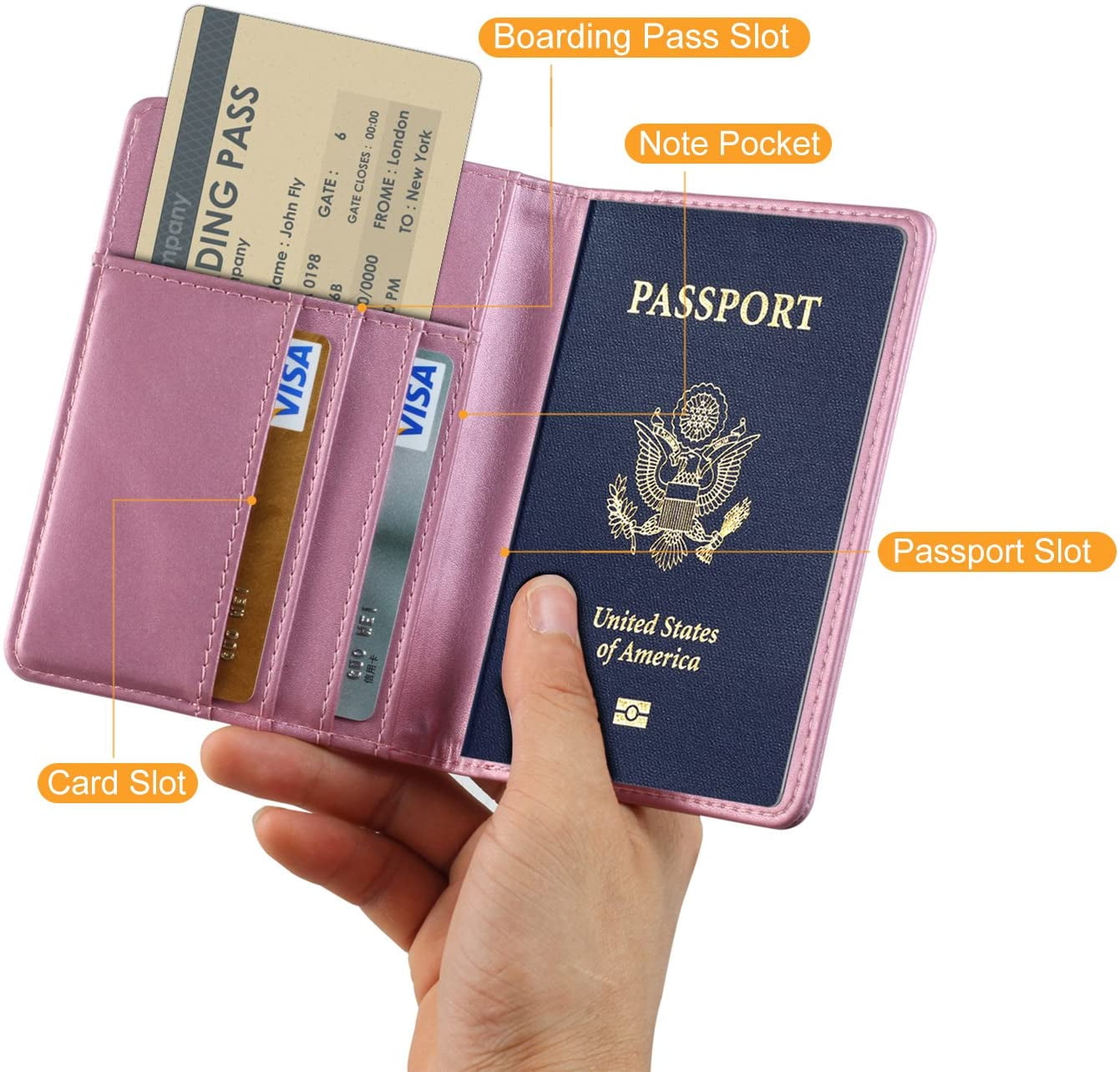 Famous Brand Flamingo Travel Passport Cover Card Case Women Men Travel  Credit Card Holder Travel ID