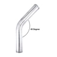 thumbnail image 6 of OD 2.48" 63mm Length 19.69" 500mm Aluminum Alloy Car Tube Intercooler Pipe 45 Degree Air Intake Tube, 6 of 7