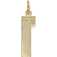 thumbnail image 4 of 14K Yellow Gold Large Polished Number 1 Charm (20.88 X 6.62) Made In United States lp01, 4 of 6