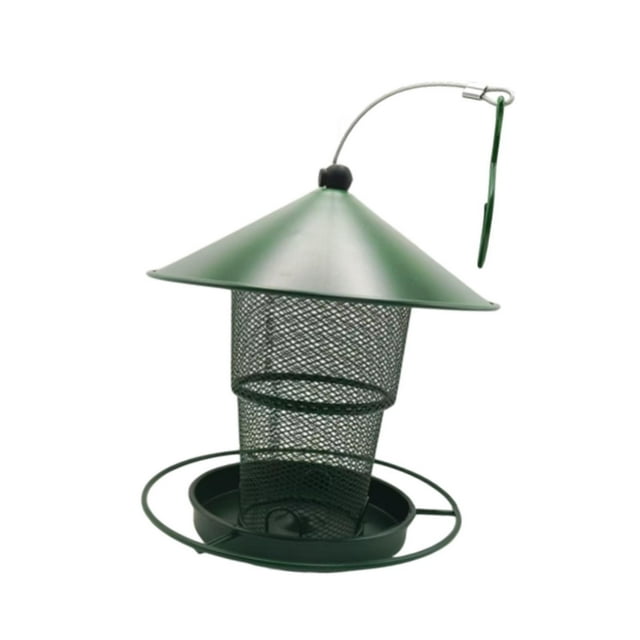 Comederos colgantes para pájaros para exteriores, contenedor de comida para pájaros, retráctil, de hierro, multifuncional, para decoración de jardín,