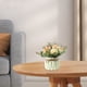 thumbnail image 4 of Flores artificiales, bonsáis artificiales en maceta, macetas de plástico para sala de estar, comedor, mesa de TV, mueble de centro, decoración, adornos, flores artificiales, bonsáis, plantas, 4 of 8