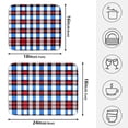 thumbnail image 2 of Ryvnso Checkered Grid-b2 Dish Drying Mat for Kitchen Countertop 16x18 Small Dish Pad Drainer Rack Dish Sink Mats, 2 of 7