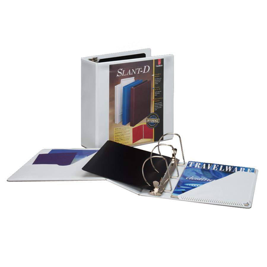 Cardinal Locking Slant-D Ring Binder Clear View Overlay Assorted Colors & Sizes 