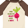 thumbnail image 4 of Inktastic You Make my Heart Skip a Beet Boys or Girls Long Sleeve Baby Bodysuit, 4 of 5