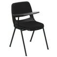 thumbnail image 2 of Flash Furniture Black Padded Ergonomic Shell Chair with Right Handed Flip-Up Tablet Arm, 2 of 12