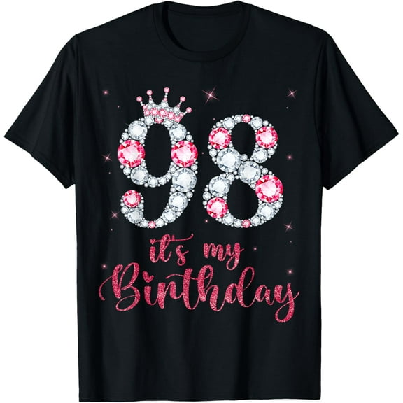 98 It's My Birthday 98 Years Old 98th Birthday Girl Lady T-Shirt