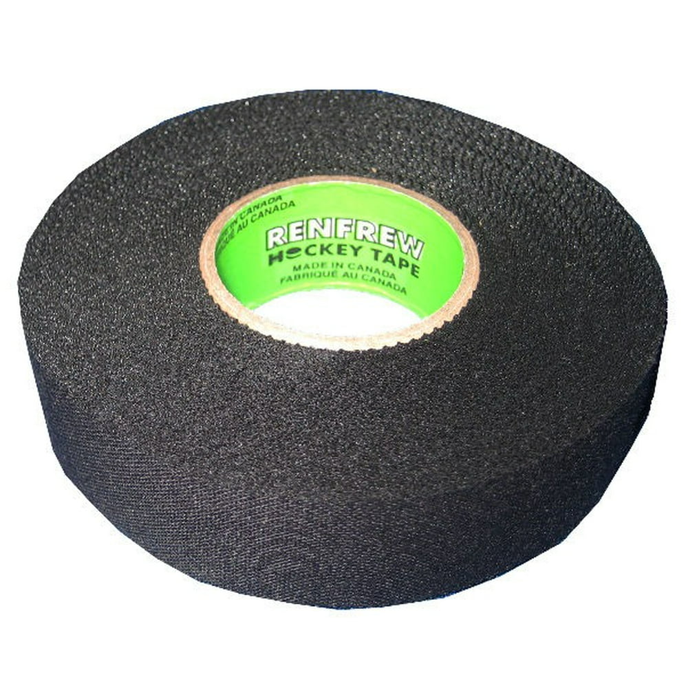 RENFREW PRO (1) Single Roll BLACK Cloth Hockey Stick, Blade Tape 24MM x 25yds