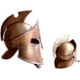 thumbnail image 2 of Greek Spartan Medieval Roman 300 King Leonidas Helmet with Stand Rustic Vintage Home Decor Gifts, 2 of 3