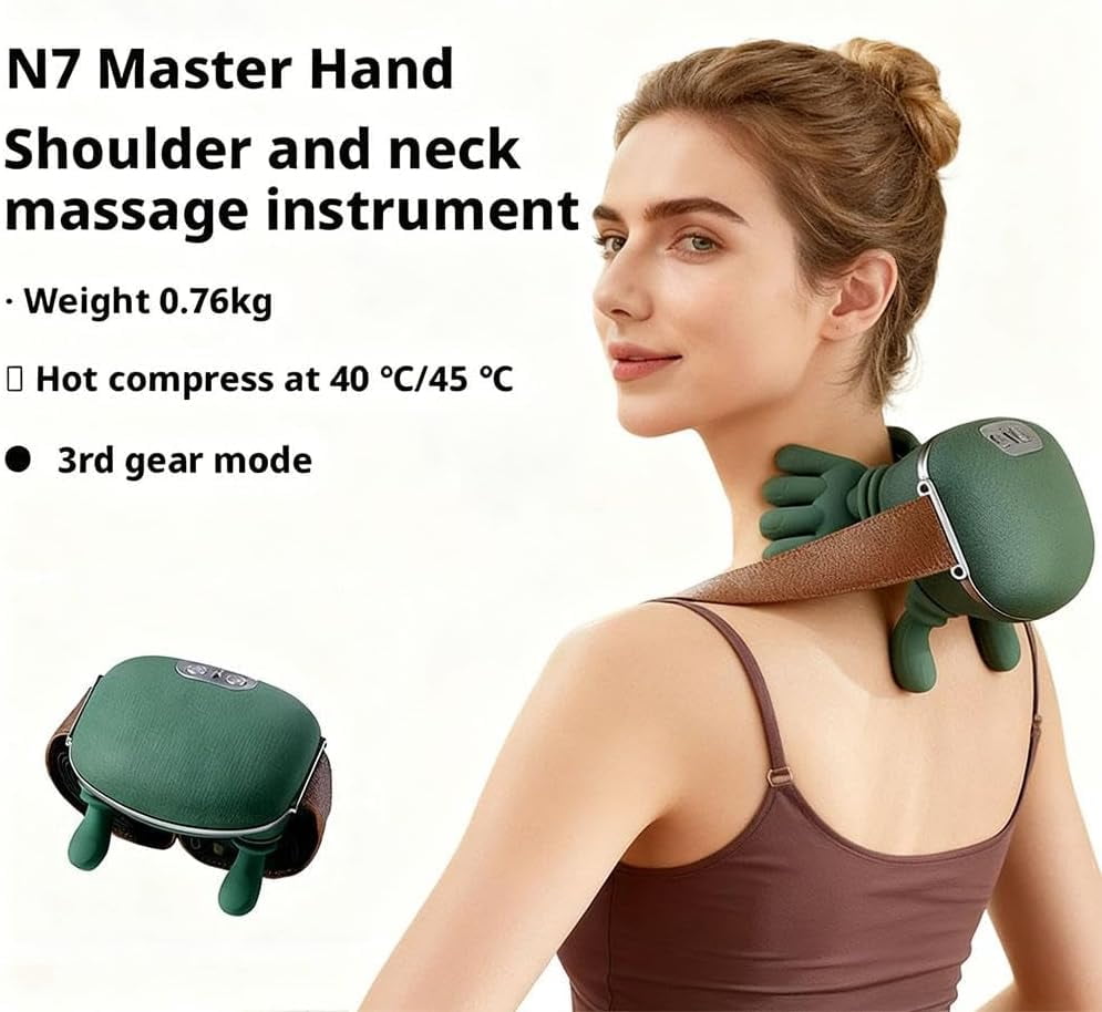KRONDO Neck and Shoulder Massager, 2026 New Portable Hand Shoulder and Back Massagers Cervical Massager, Like Fingers
