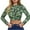 Green, variant on Honeeladyy Clearance under 10$ Zebra Tank Top Womens Crop Tops High Neck Long Sleeve Slim Fit Blouse Match Jeans Classic Backless Bandage T Shirt