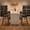 black, variant on Counter Height Bar Stools Set of 2 with Wood Back and Arms, Upholstered Counter Stools with Metal Frame and Footrest, Kitchen Island Bar Chairs, Rustic Gray