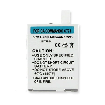 Gzone Extended Battery Casio GzOne Commando C771 Cell Phone Battery (Li-Ion 3.7V 700mAh) Rechargable Battery - Replacement For Casio BTR771B Cellphone Battery ()