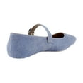 thumbnail image 5 of Naturalizer Carter Women's Flats Denim Blue Suede Size 9.5 W, 5 of 8