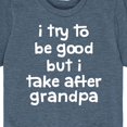 thumbnail image 3 of Instant Message - I Try To Be Good Grandpa - Toddler and Youth Short Sleeve Graphic T-Shirt, 3 of 6