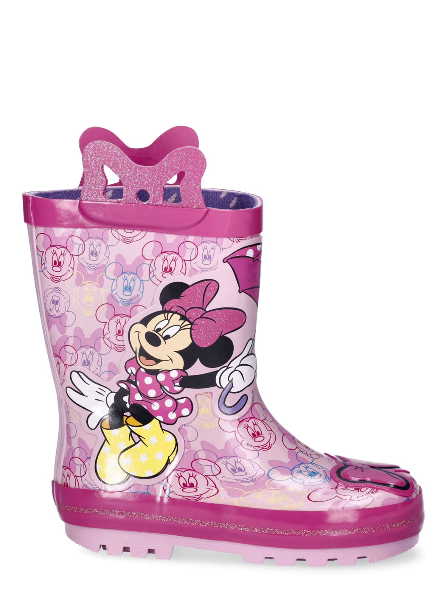 Minnie Mouse Toddler Girls Rain Boots, Sizes 5/6-13/1