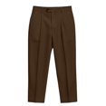 thumbnail image 4 of SAWOBUUN Men's Pleated Dress Pants Straight Leg High Drape Business Casual Suit Trousers with Pockets, 4 of 6