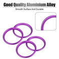 thumbnail image 5 of 4 Pcs Purple Car Air Conditioner Vent Ring Outer Trim Aluminum Alloy Decoration Cover for Audi A3 S3 Q2L 2013-2021, 5 of 6
