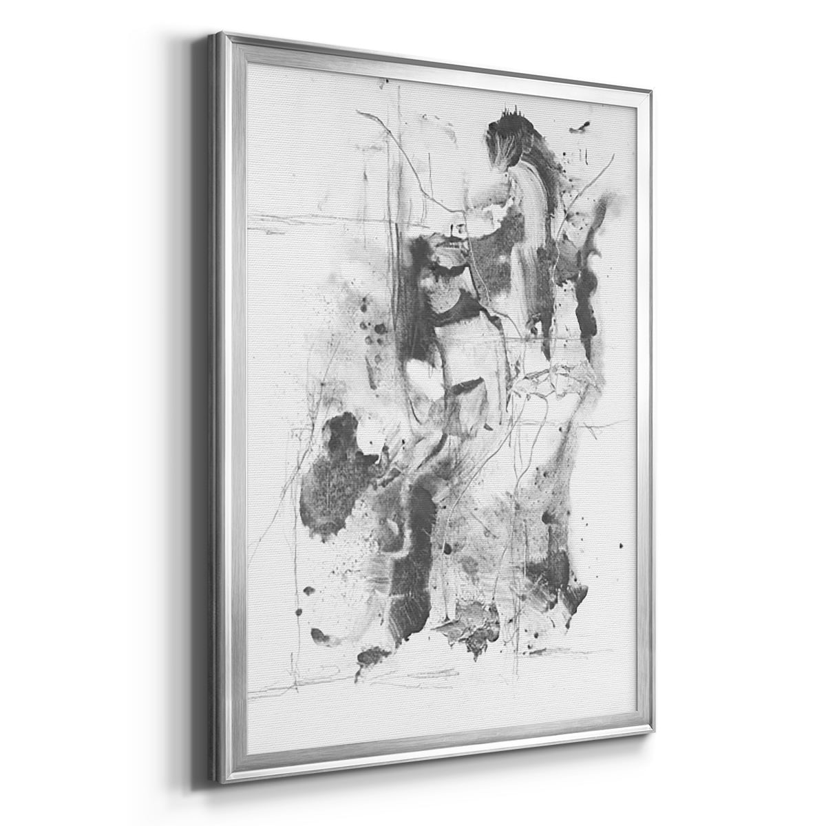 Graphite Abstract I Premium Framed Print, in Gold, Black, or Silver - Ready to Hang
