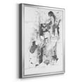 thumbnail image 2 of Graphite Abstract I Premium Framed Print, in Gold, Black, or Silver - Ready to Hang, 2 of 9