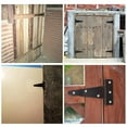 thumbnail image 6 of Jiandong door hinges 4Pcs Zinc Coating T Hinges for Barn and Shed Doors (2 Inch)(1.97X1.77X0.59Inch), 6 of 10