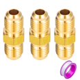 thumbnail image 1 of Breezliy Conector macho de 14.0 in x 14.0 in macho de 14.0 in, adaptador de gas, unión de tubo de latón, acoplador de tubería (3 unidades), 1 of 5