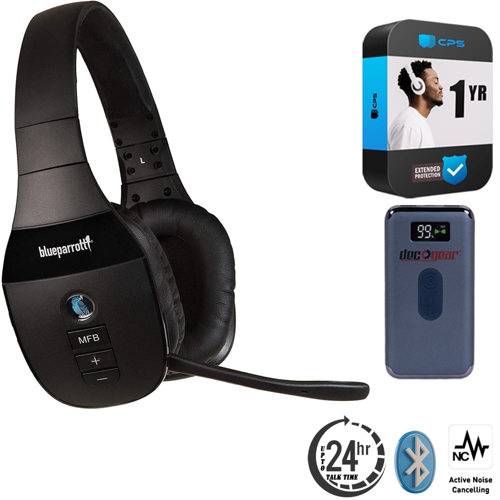  BlueParrott S450-XT Voice-Controlled Bluetooth Headset –  Industry Leading Sound with Long Wireless Range, Extreme Comfort and Up to  24 Hours of Talk Time, Black, Stereo : Cell Phones & Accessories