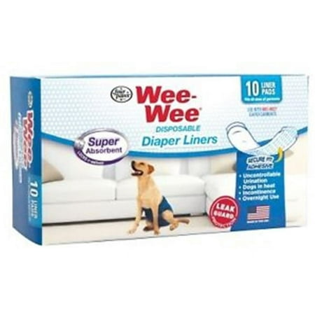 UPC: 0045663972288 | Four Paws Wee Wee Super Absorbent Disposable Diaper Liners – 10 Pack – (fits All Garment Sizes)