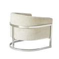 thumbnail image 6 of Haven Accent Chair Cream/Chrome See below, 6 of 7