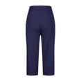 thumbnail image 5 of MKLEKYY Leggings Capris elásticos de cintura alta para mujer, para yoga, entrenamiento informal, pantalones capri, leggings rectos cortos, 5 of 5