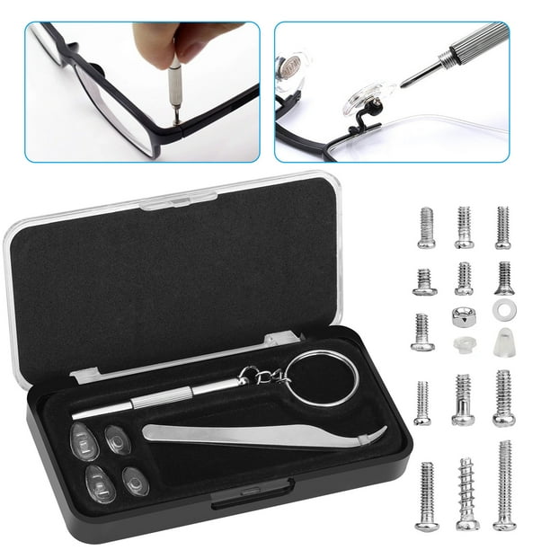 TSV Glasses Repair Kit, Small Precision Eyeglass Screwdriver Set