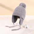 thumbnail image 4 of UDIYO Baby Beanie hat Toddler boy Girl hat Kids Winter hat Knit Bean hat Winter Ear Cup Cap for 1-5 Years Old, 4 of 8