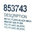 thumbnail image 2 of MasterCraft Boat Metal Flake Glitter 853743 | Mica Black 8oz, 2 of 2
