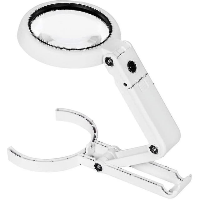 Lupa Lupa 10x con iluminación LED Lupa de mesa plegable