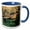 Blue/White, variant on 3drose, Ring-necked Pheasant, Bird - Na02 Pwa0010 - Patrick J. Wall, 11oz Two-tone Red Mug