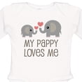 thumbnail image 4 of Inktastic My Pappy Grandpa Loves Me Boys or Girls Long Sleeve Baby Bodysuit, 4 of 5