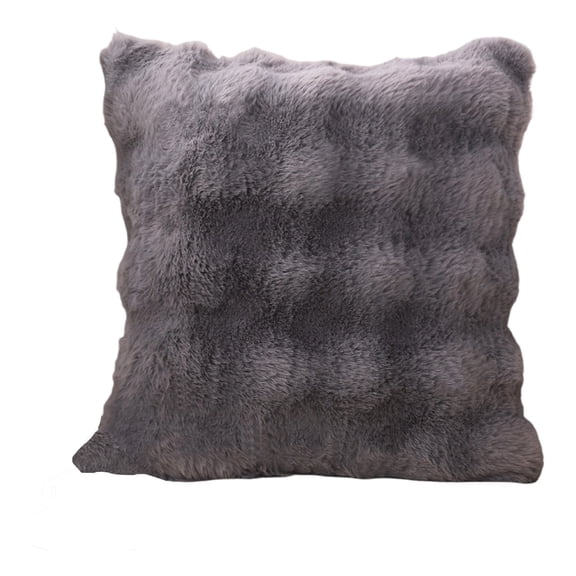 IEPOFG Fashion 18" x 18" Bubble Fur Decorative Throw Pillow Covers For Adult