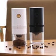 thumbnail image 5 of Molinillo de café eléctrico portátil brillar con batería múltiples niveles de molienda para prensa francesa blanco, 5 of 5