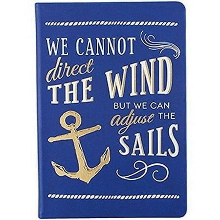 WE CAN NOT DIRECT THE WIND Leather-like 6x8 medium Lined Journal by Eccolo trade