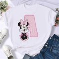 thumbnail image 1 of Camiseta de dibujos animados de Disney para mujer, blusa blanca de manga corta con letras sueltas de los años 90, Kawaii, Mickey Mouse y Minnie, 1 of 4