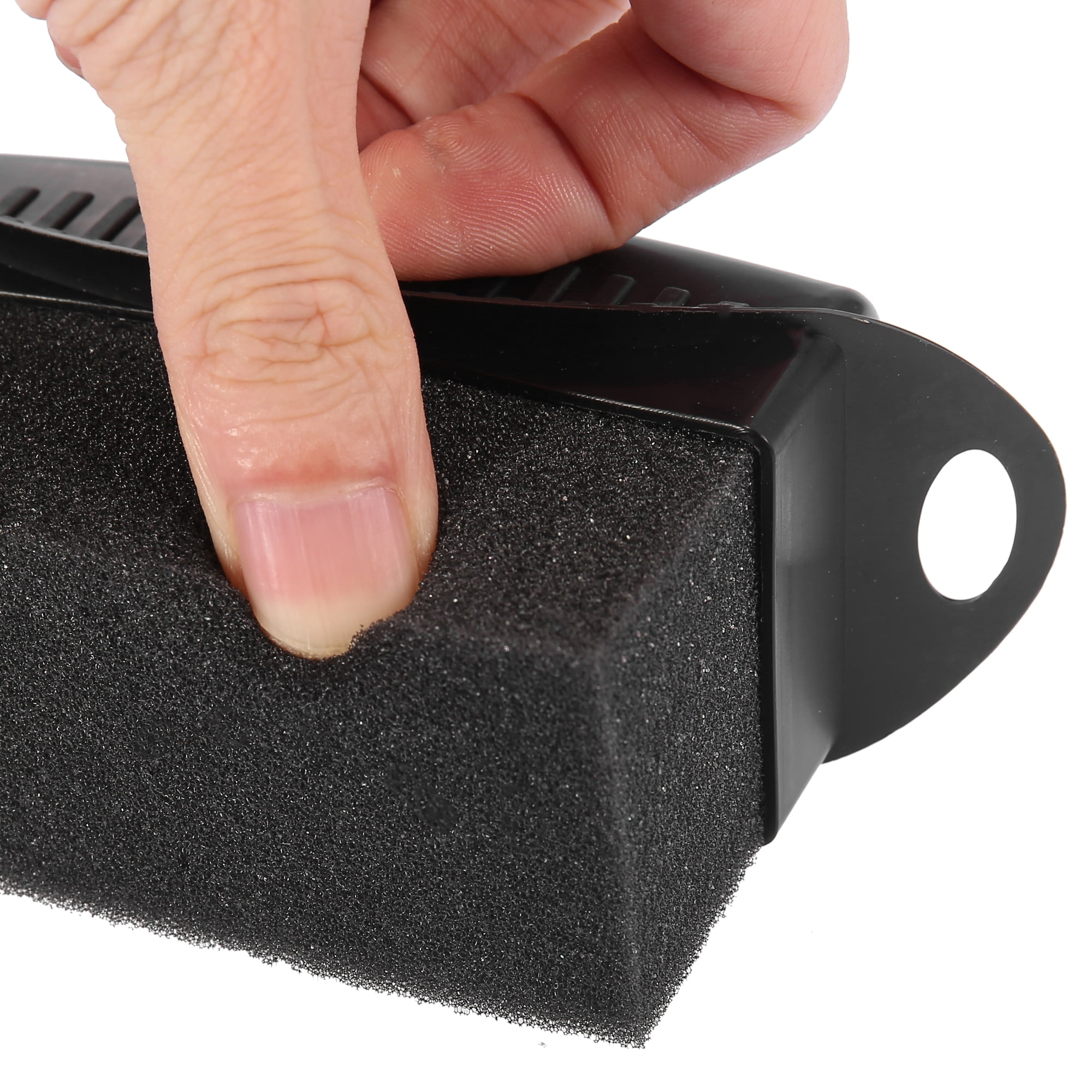 Unique Bargains 2Pcs Tire Wheel Rim Trim Sponge Foam Brush 3.94"x1.57"x2.36" Black