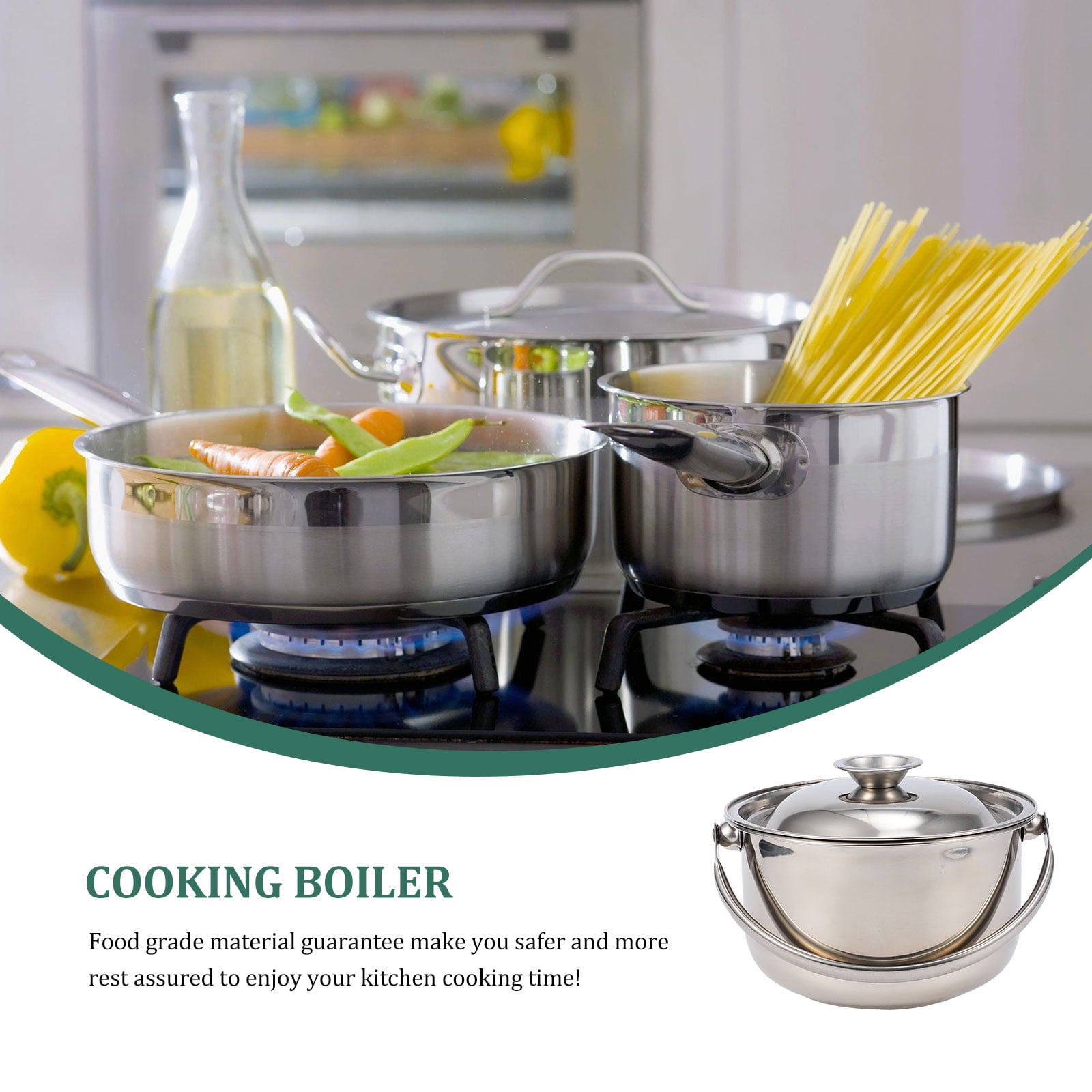 Stainless Steel Stew Pot Non-stick Cooking Pot Multi-functional Soup Pot