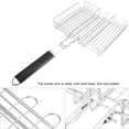thumbnail image 4 of Barbecue Net, BBQ Net, Wooden Handle Barbecue Wire Mesh Picnic Outdoor Restaurant For Home, 4 of 8
