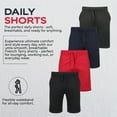 thumbnail image 7 of BenBen Men’s Athletic Shorts – Terry Jogger Style for Workout Running, Training & Gym - 4 Pack, 7 of 7