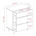 thumbnail image 4 of Manor Park 3 Drawer Mid Century Modern Wood Dresser - Multiple Finishes, 4 of 8